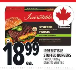 Metro IRRESISTIBLE STUFFED BURGERS offer