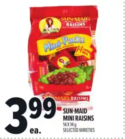 Metro SUN-MAID MINI RAISINS offer