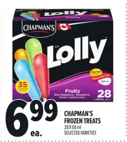 Metro CHAPMAN'S FROZEN TREATS offer