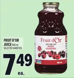Metro FRUIT D'OR JUICE offer
