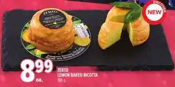 Metro ZERTO LEMON BAKED RICOTTA offer