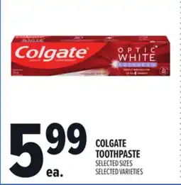 Metro COLGATE TOOTHPASTE offer