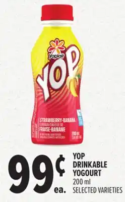 Metro YOP DRINKABLE YOGOURT offer