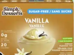 Metro SIMPLY DESSERTS INSTANT PUDDING offer