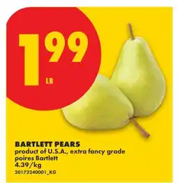No Frills BARTLETT PEARS offer
