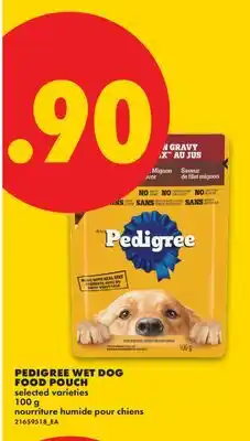 No Frills PEDIGREE WET DOG FOOD POUCH offer