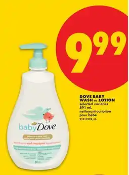No Frills DOVE BABY WASH LOTION offer
