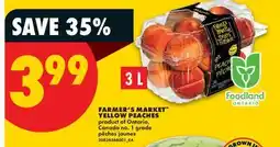 No Frills FARMER'S MARKET YELLOW PEACHES offer