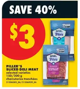No Frills PILLER'S SLICED DELI MEAT, 150/200 G offer