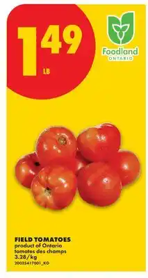 No Frills FIELD TOMATOES offer