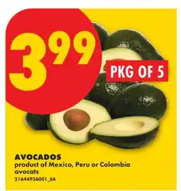 No Frills AVOCADOS, PKG OF 5 offer