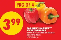 No Frills FARMER'S MARKET SWEET PEPPERS, PKG OF 4 offer