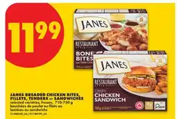 No Frills JANES BREADED CHICKEN BITES, FILLETS, TENDERS OR SANDWICHES offer