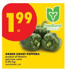 No Frills GREEN SWEET PEPPERS offer