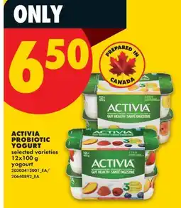 No Frills ACTIVIA PROBIOTIC YOGURT offer