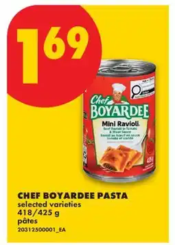 No Frills CHEF BOYARDEE PASTA, 418/425 G offer