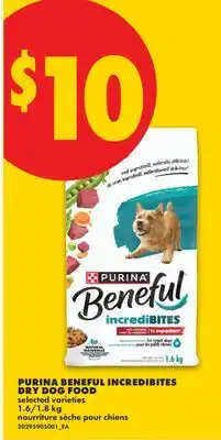 No Frills PURINA BENEFUL INCREDIBITES DRY DOG FOOD, 1.6/1 offer