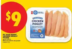 No Frills PC BLUE MENU CHICKEN BREAST FILLETS, UP TO offer