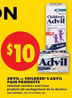 No Frills ADVIL OR CHILDREN'S ADVIL PAIN PRODUCTS offer