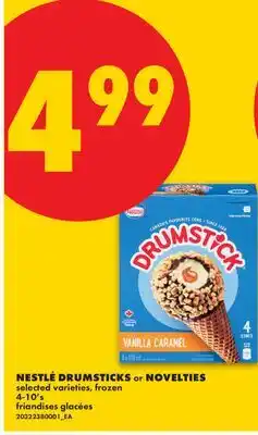 No Frills NESTLÉ DRUMSTICKS OR NOVELTIES, 4-10'S offer