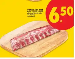 No Frills PORK BACK RIBS offer