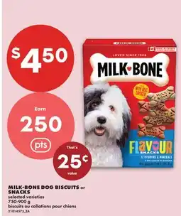 No Frills MILK-BONE DOG BISCUITS OR SNACKS offer
