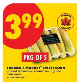 No Frills FARMER'S MARKET SWEET CORN, PKG OF 5 offer