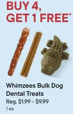Petvalu Whimzees Bulk Dog Dental Treats offer