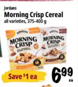 Farm Boy Jordans Morning Crisp Cereal offer