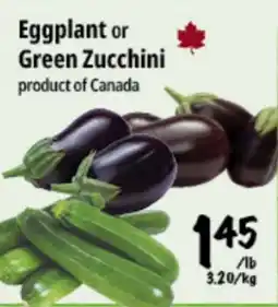 Farm Boy Eggplant or Green Zucchini offer