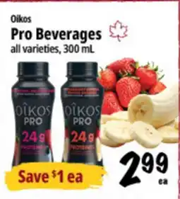 Farm Boy Oikos Pro Beverages offer
