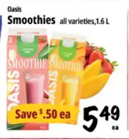 Farm Boy Oasis Smoothies offer
