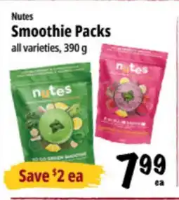 Farm Boy Nutes Smoothie Packs offer