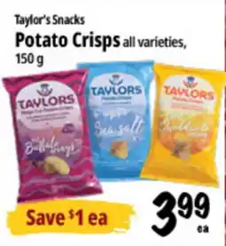 Farm Boy Taylor's Snacks Potato Crisps offer