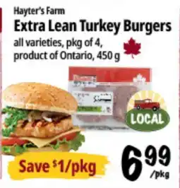 Farm Boy Hayter's Farm Extra Lean Turkey Burgers offer