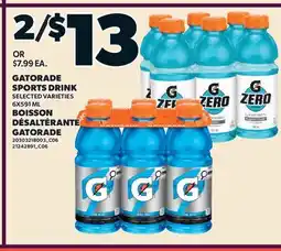 Valu-mart BOISSON DÉSALTÉRANTE GATORADE offer