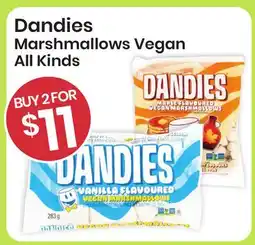 Healthy Planet Dandies Marshmallows Vegan All Kinds offer