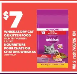 Valu-mart NOURRITURE POUR CHATS OU CHATONS WHISKAS offer