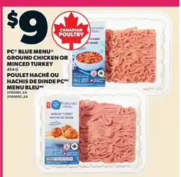 Valu-mart POULET HACHÉ OU HACHIS DE DINDE PC MENU BLEU offer