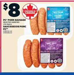 Valu-mart SAUCISSES DE PORC PC, 375/500 G offer