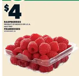 Valu-mart FRAMBOISES, HALF PINT offer