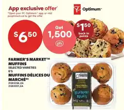 Valu-mart MUFFINS DÉLICES DU MARCHÉ, 6'S offer