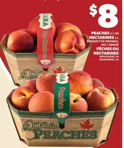 Valu-mart PÊCHES,3 L OU NECTARINES, 2 L offer
