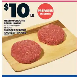 Valu-mart BURGERS DE BŒUF HACHÉ MI-MAIGRE offer