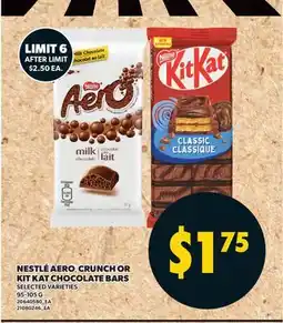 Valu-mart NESTLÉ AERO CRUNCH OR KITKAT CHOCOLATE BARS offer