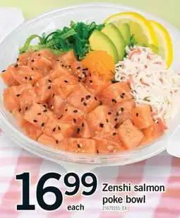 Fortinos ZENSHI SALMON POKE BOWL offer