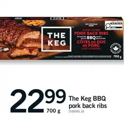 Fortinos THE KEG BBQ PORK BACK RIBS offer