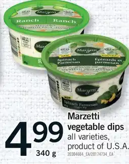 Fortinos MARZETTI VEGETABLE DIPS offer