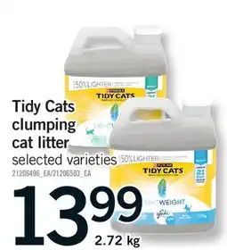 Fortinos TIDY CATS CLUMPING CAT LITTER offer
