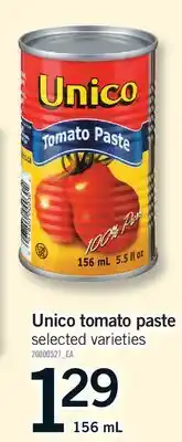 Fortinos UNICO TOMATO PASTE offer